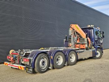 Scania G490 8x4*4 / PALFINGER CRANE + HOOKLIFT